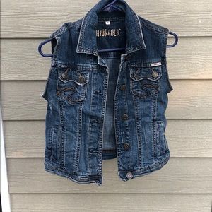 vintage jean jacket vest